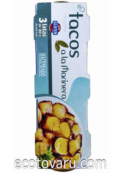 

Осьминог в маринаде Hacendado 3*80гр