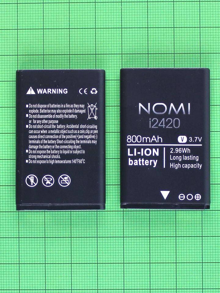 

Аккумулятор (батарея) Nomi i2420 800mAh Оригинал