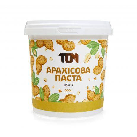 

Арахісова паста TOM 500 г кранч Топ продаж