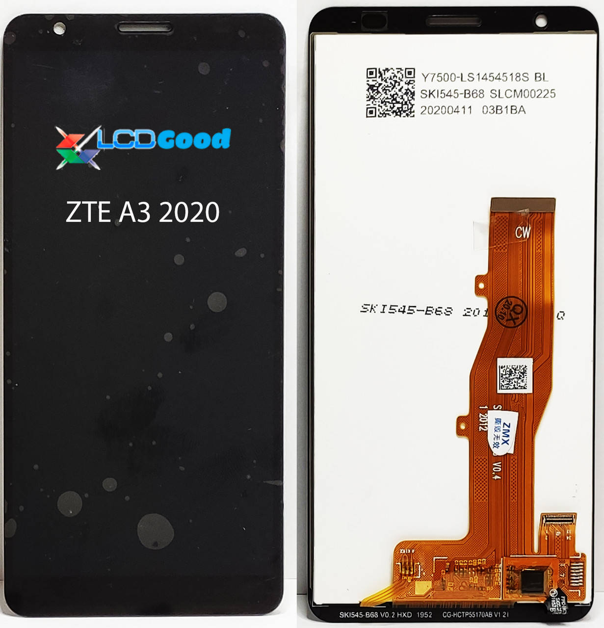 

Модуль ( дисплей + сенсор ) ZTE Blade A3 2020 оригінал Чорний, Черный