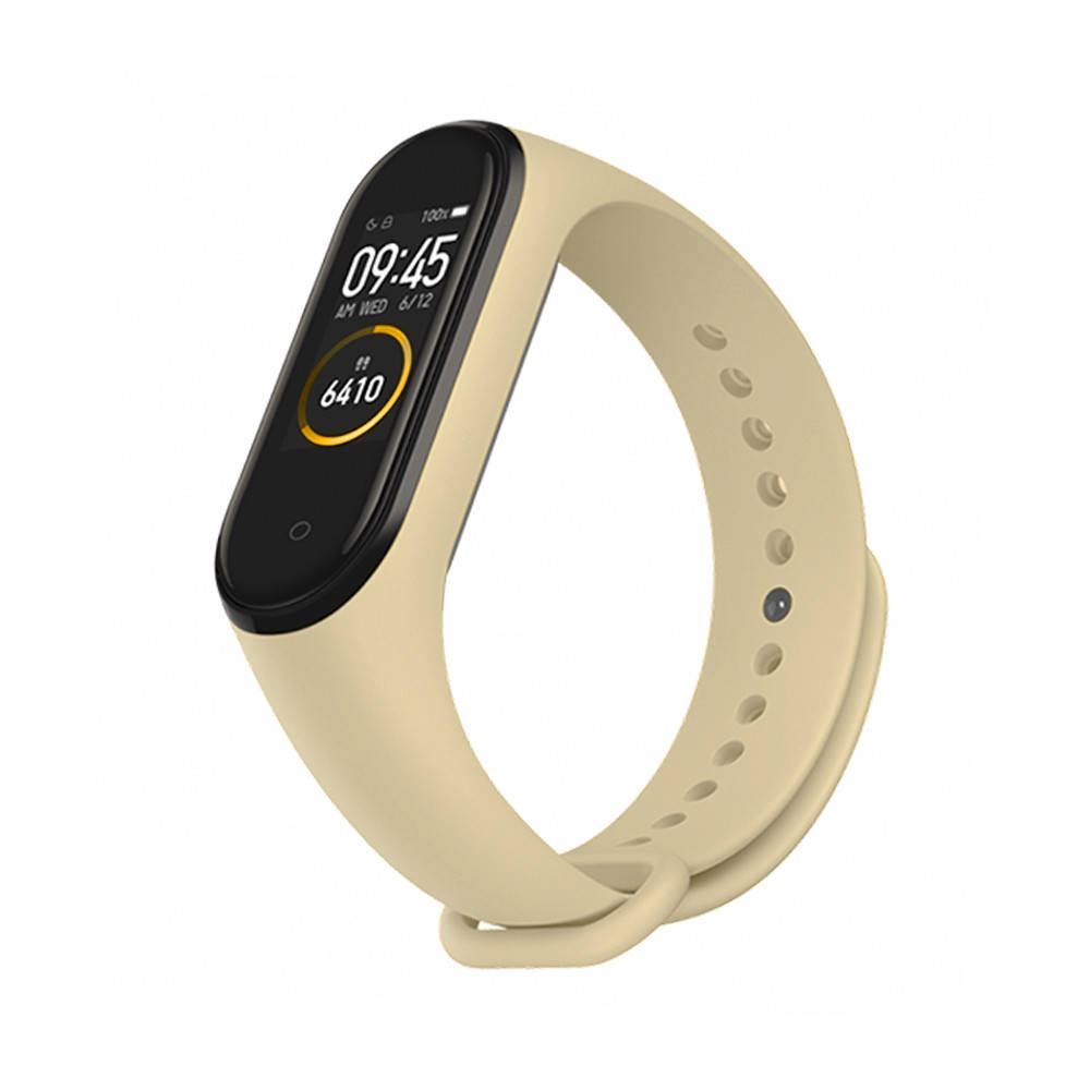 

Ремешок mi band 4 ремешок к браслету Mi Band 3 силиконовый бежевый