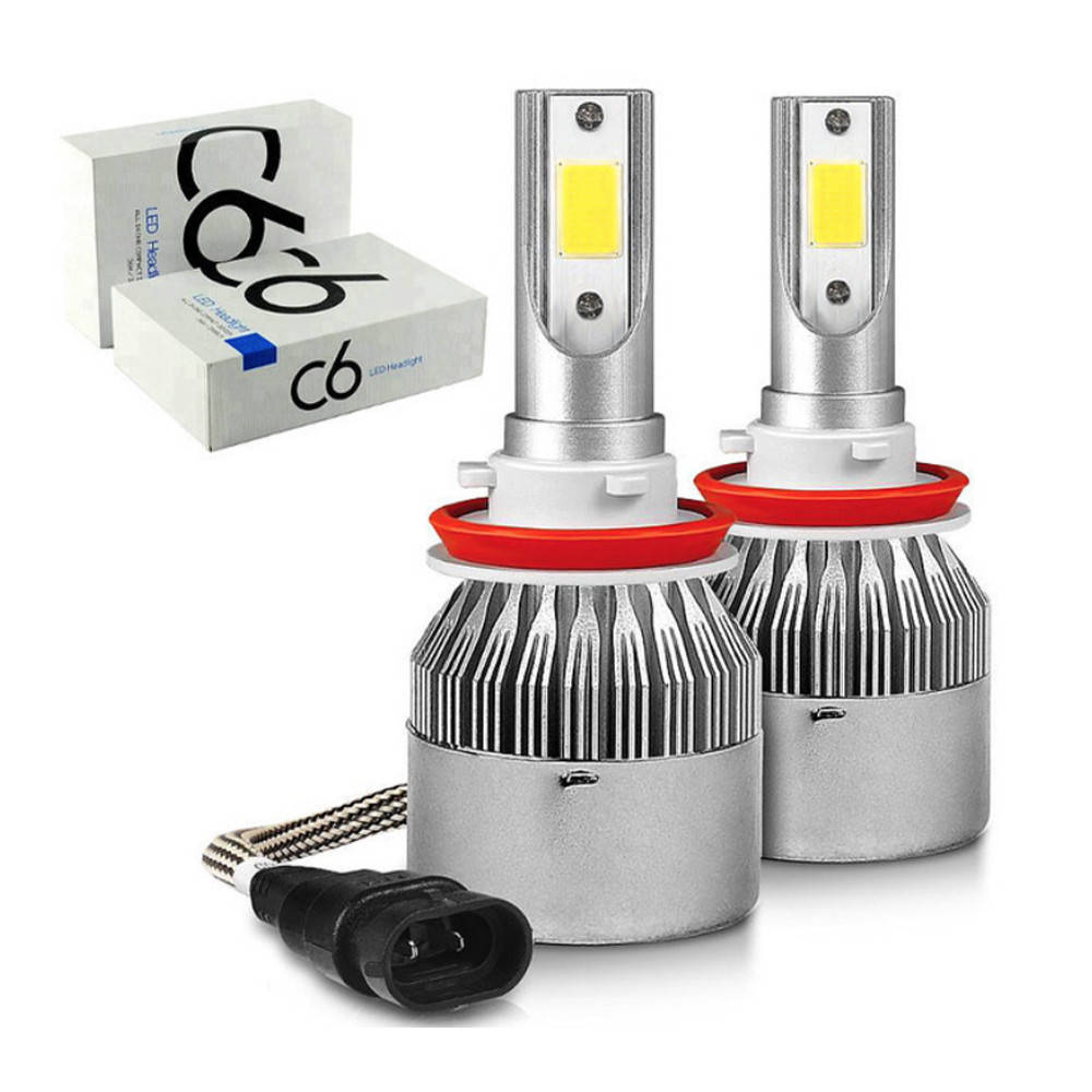 

Комплект автомобильных LED ламп 2 шт C6 H11 / Светодиодные автолампы