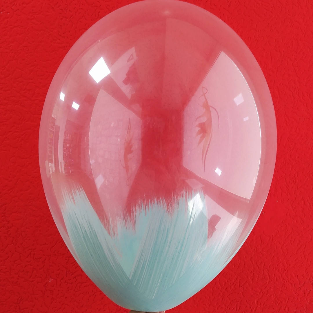 

Латексный шар с рисунком Браш Brush аквамарин Belbal 12"/ 038/30 ТМ Shar Expert