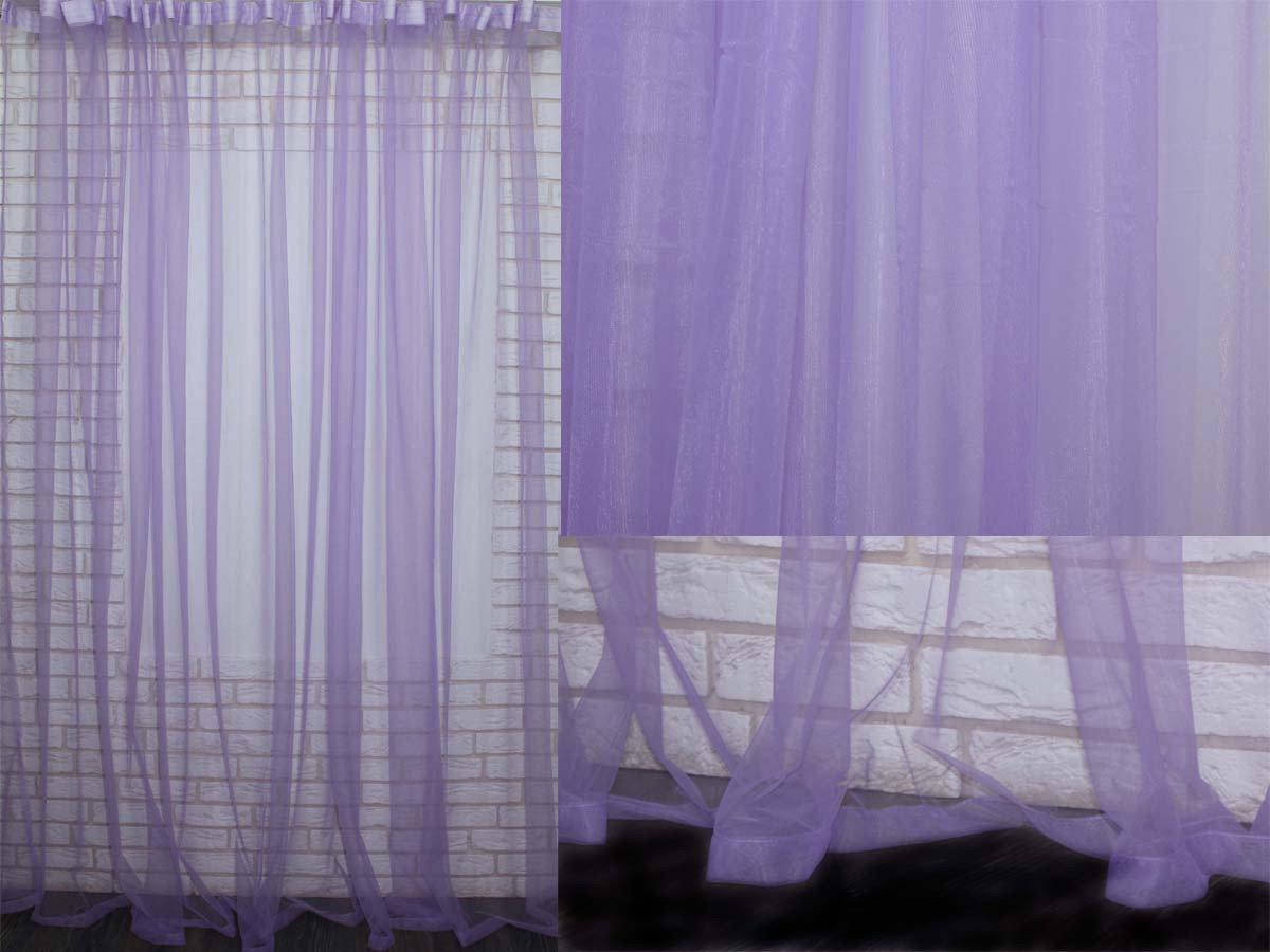 

Тюль фатин, однотонний, колір бузковий . Код 048тф, Сиреневый