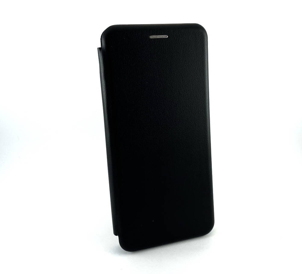 

Чехол на Tecno Spark 6 GO книжка Luxo боковой с подставкой карман для карт и купюр черный эко-кожа