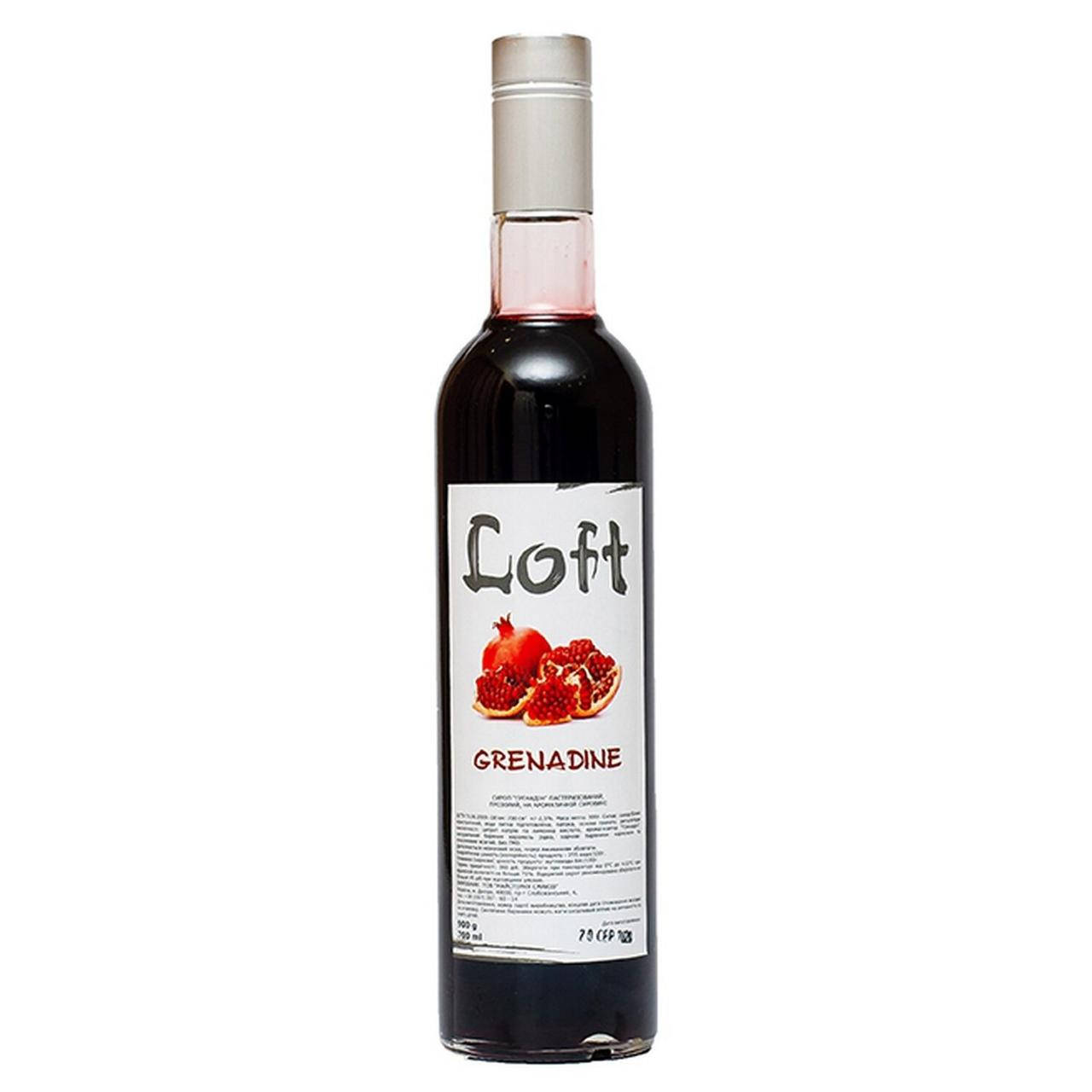 

Сироп для кофе и дисертов Гренадин (Грейпфрут) ТМ “Loft” 0,7 л