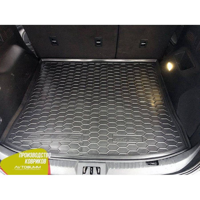 

Мягкий полиуретановый коврик в багажник Ford Edge / Форд Едж 2 2014+, Черный