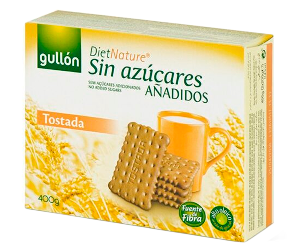 

Печенье без сахара Tostada Gullon Diet Nature Испания 400г