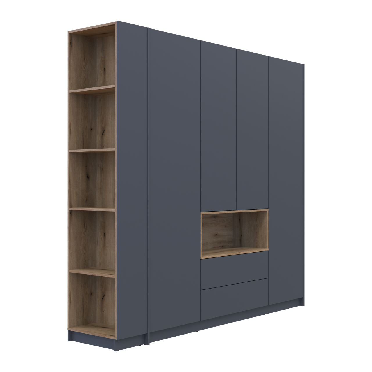 Етажерка до шаф Doros Дейл Графіт/Дуб Евок 52х28х220 (41516119) 7