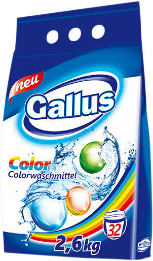 

Стиральный порошок для цветных тканей Gallus color 2,6 кг