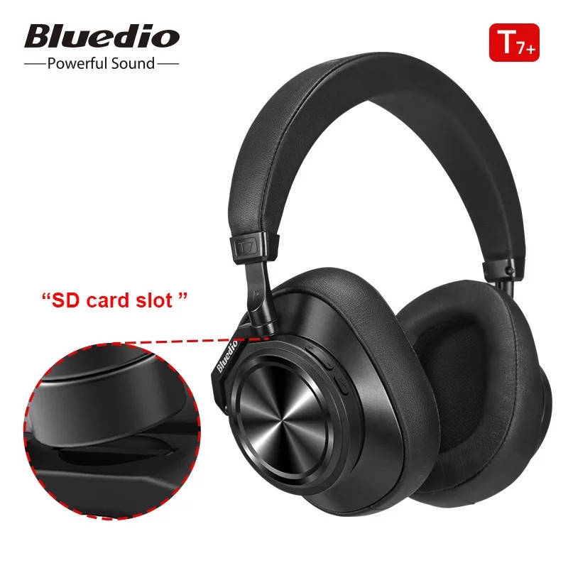

Беспроводные наушники Bluedio T7 Plus, полноразмерные с активным шумоподавлением, Bluetooth 5.0, Черный