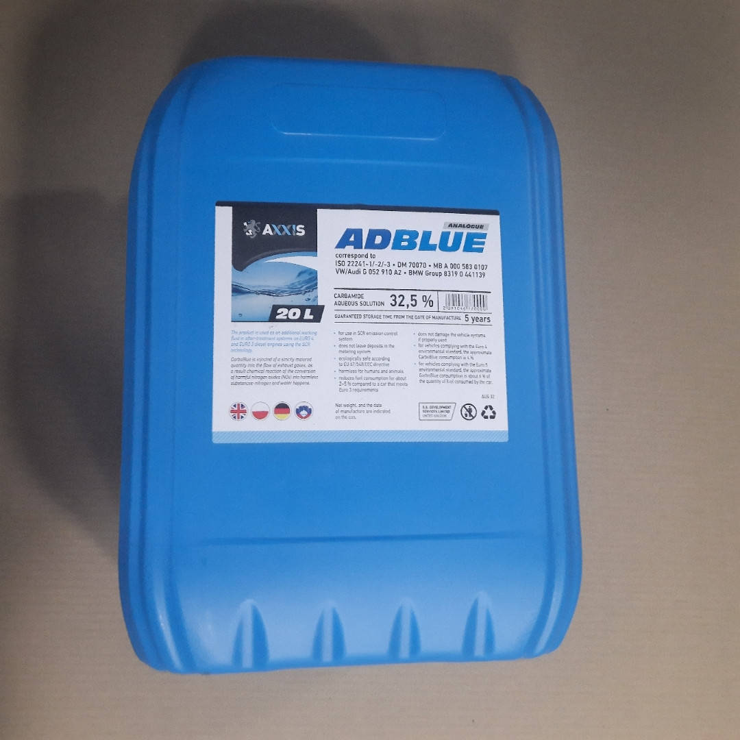 

Жидкость AdBlue для снижения выбросов систем SCR (мочевина) 20 л AXXIS 501579 AUS 32