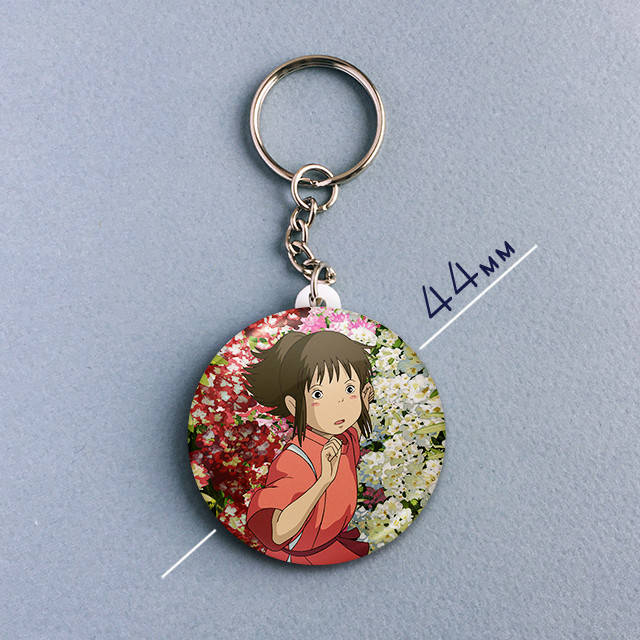 

"Тихиро Огино (Унесённые призраками / Spirited away)" брелок круглый Ø44 мм, Разные цвета