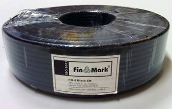 

Коаксиальный кабель FinMark RG-6 SM (100 м.) 75 Ом черный