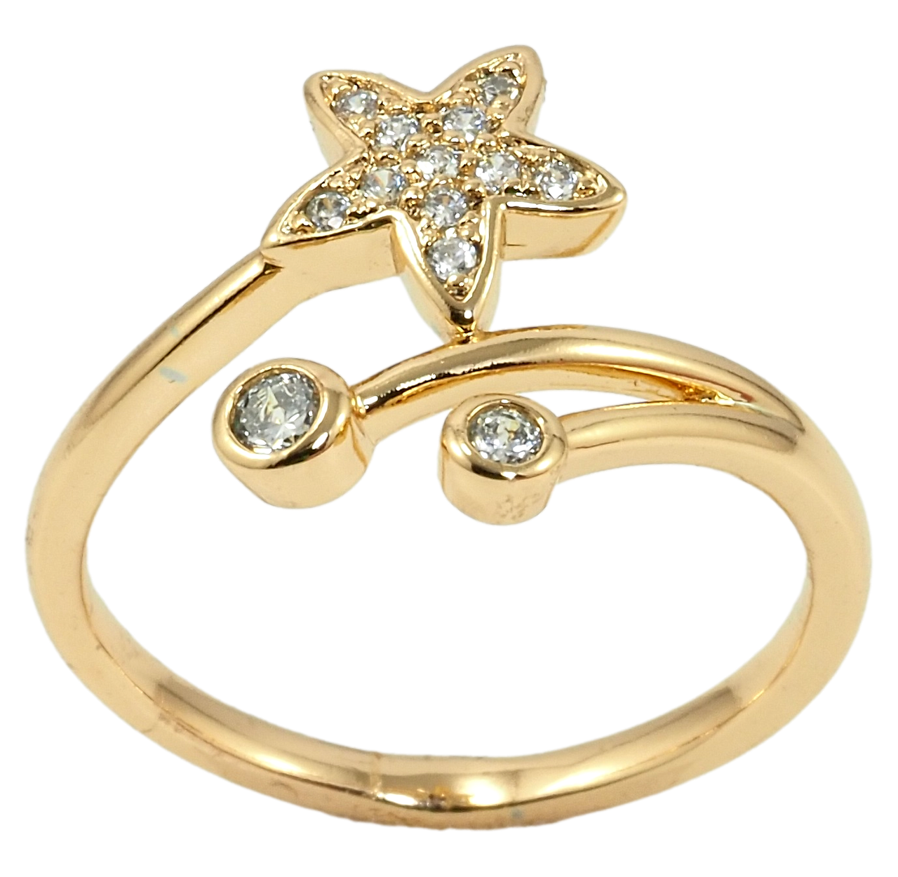 

Кольцо Xuping Позолота 18K "Падающая звезда" р.18.5