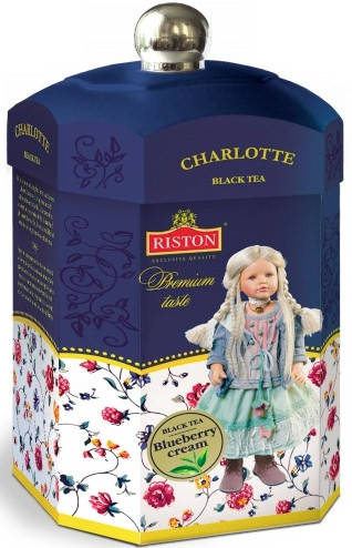 

Подарочный чай Riston Charlotte с черникой, лепестками роз и жасмином 125 грамм