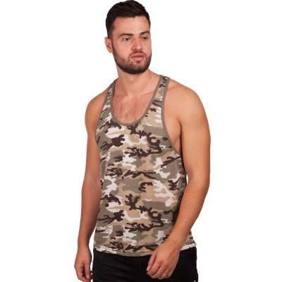 

Майка борцовка спортивная мужская Domino ARMY N004 S-L камуфляж Код N004