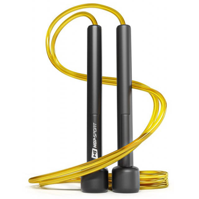 

Скакалка Hop-Sport Crossfit NEW з пластиковими ручками HS-P025JR yellow