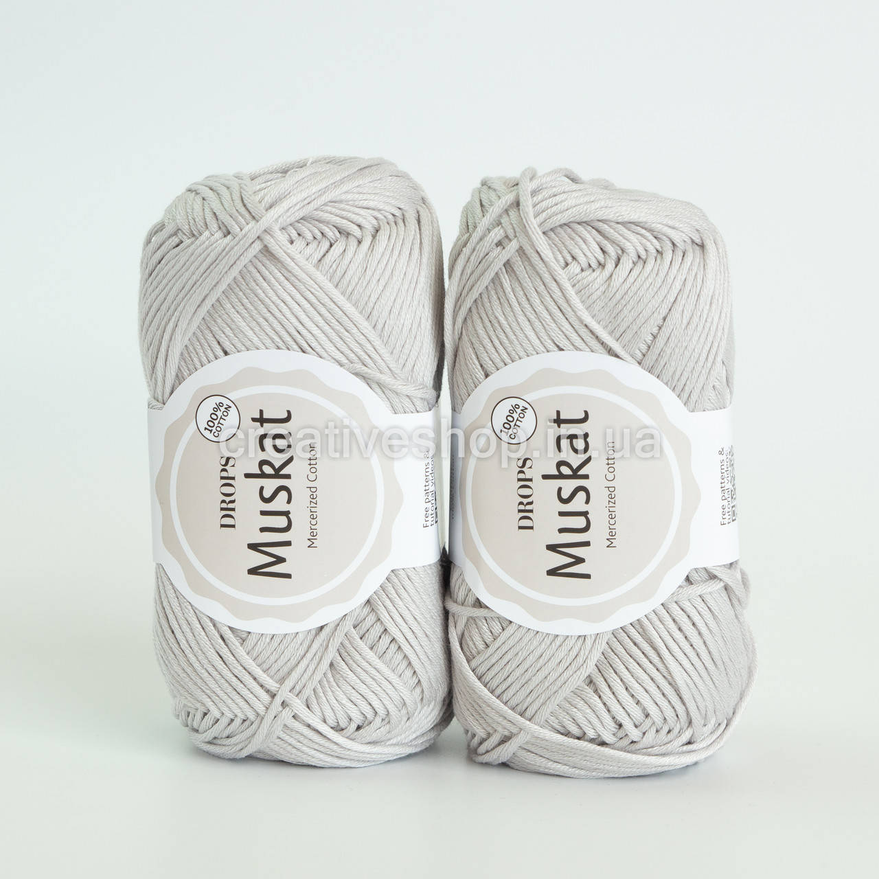 

Пряжа DROPS Muskat (цвет 19 light grey), Светло-серый