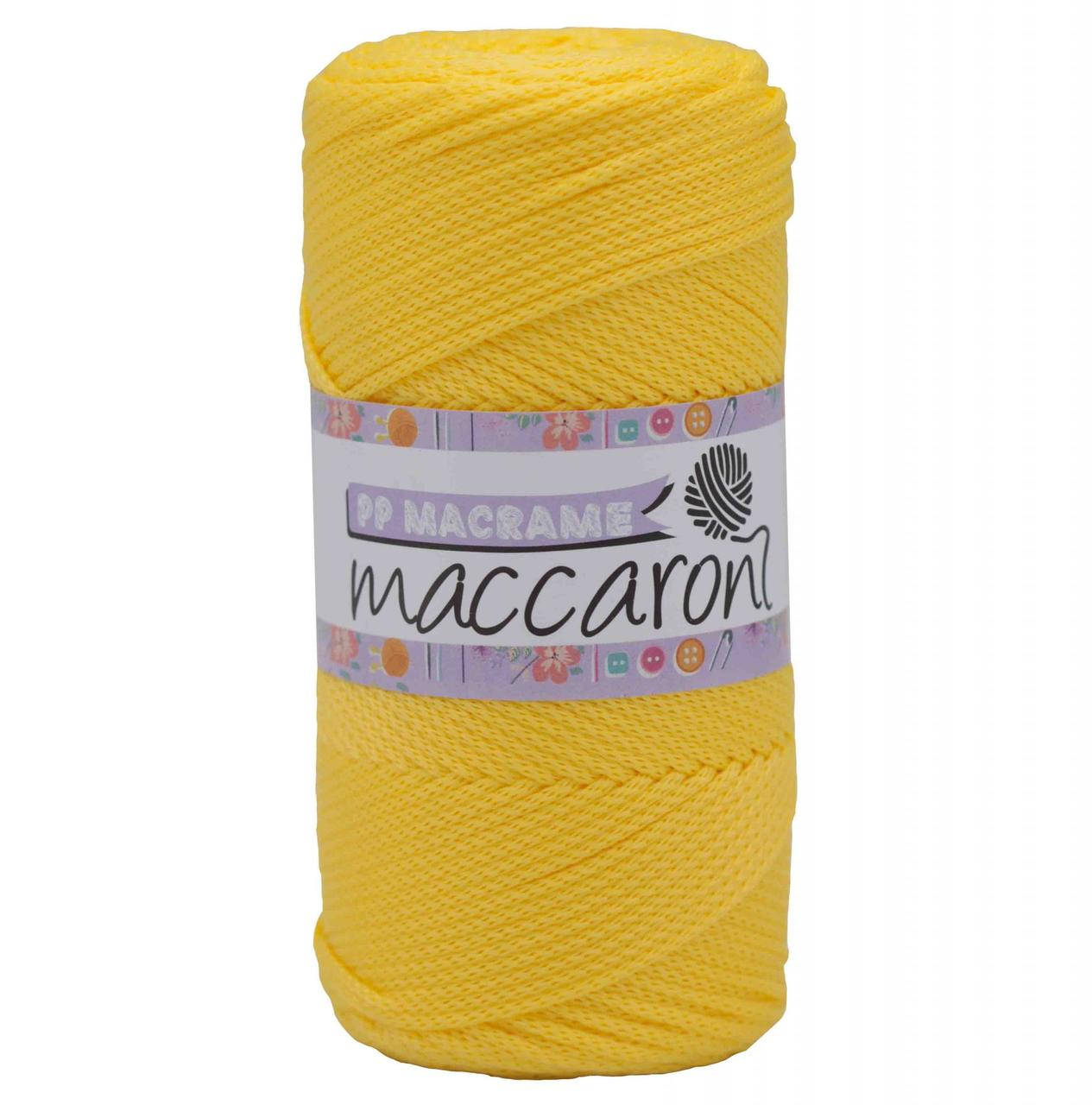

Полипропиленовый шнур Macrame Maccaroni 2,5 mm , лимонный