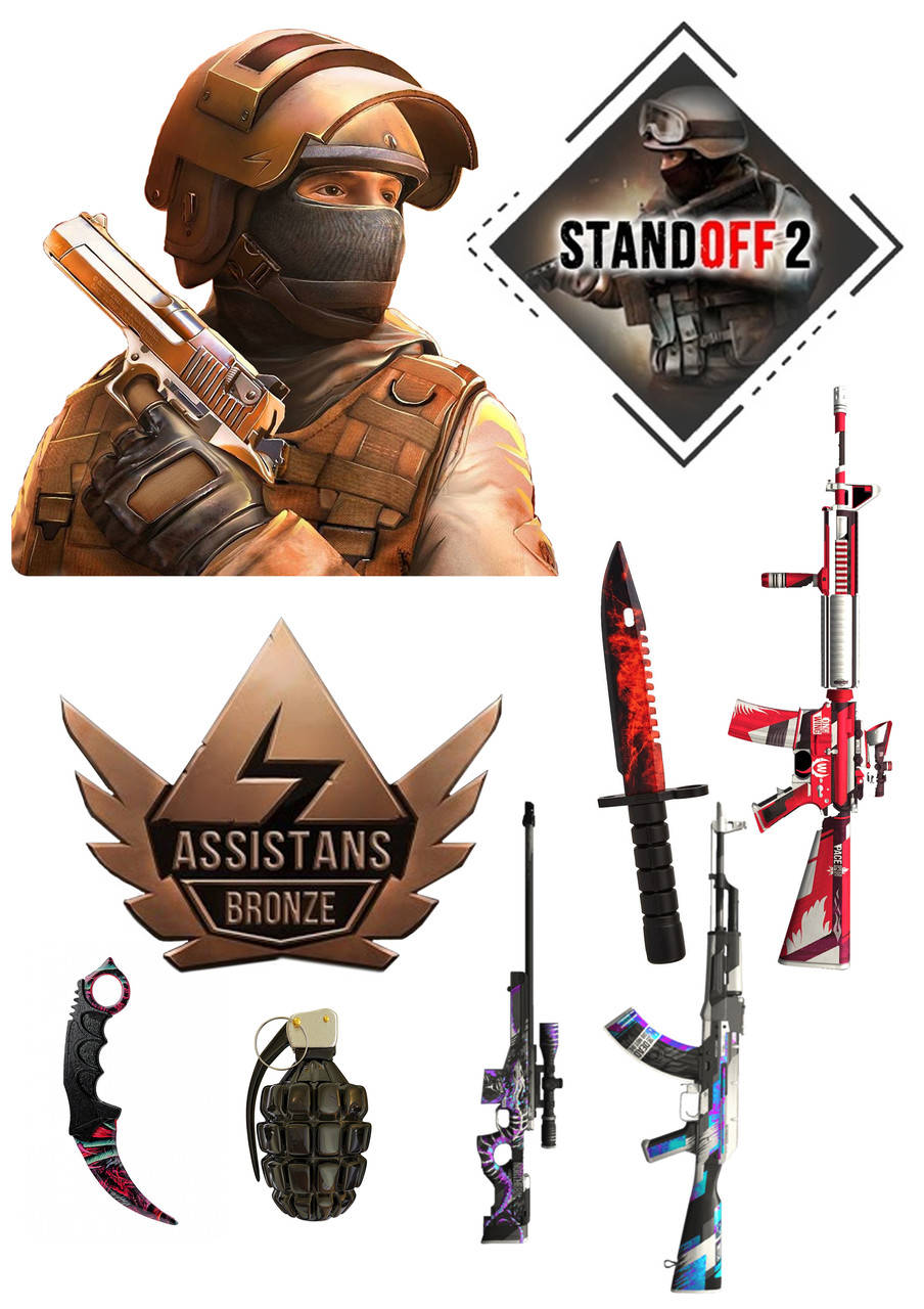 

Вафельная картинка для тортов STANDOFF 2