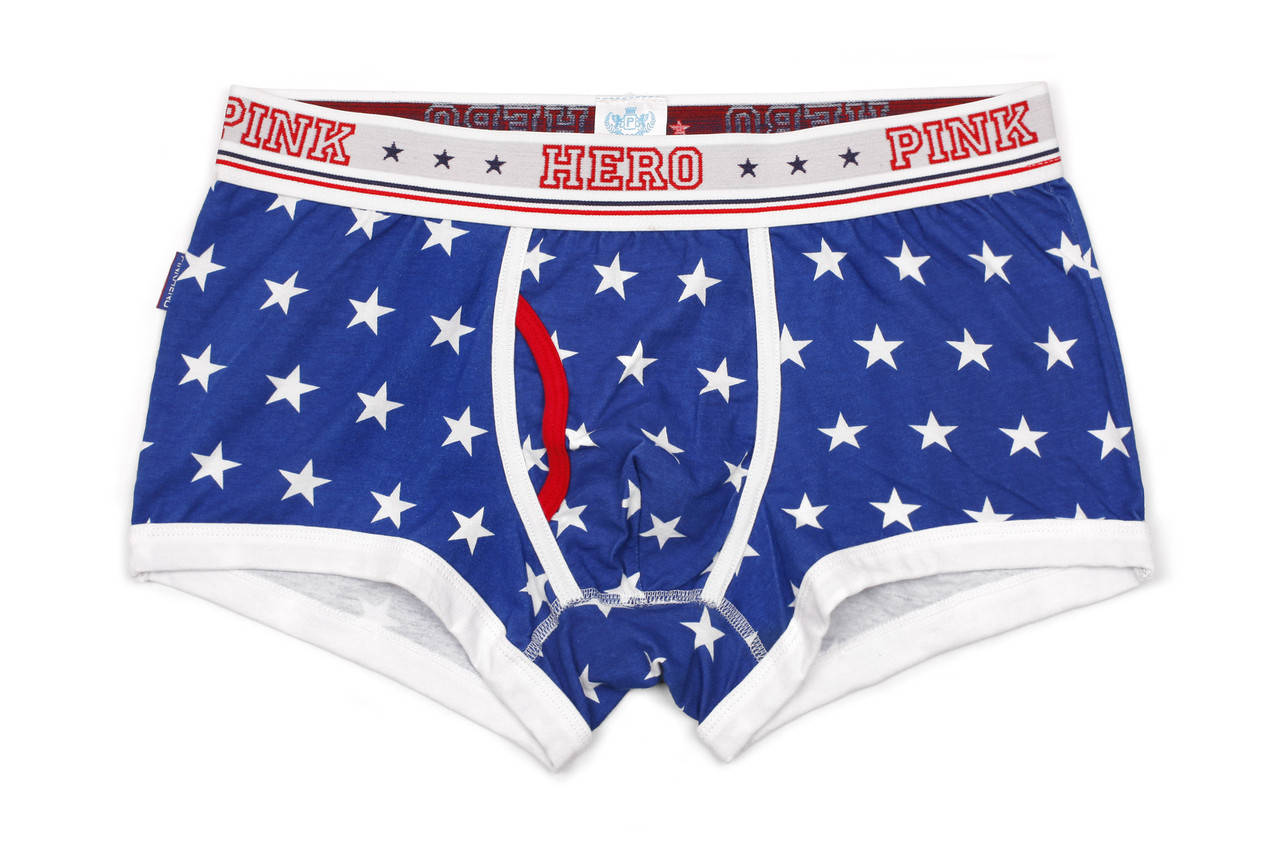 

Мужские трусы боксеры Pink hero (мужские хипсы транки) XXL, Синий