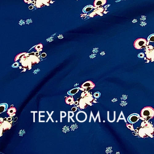 

Кулир стрейч принт трикотаж кролики