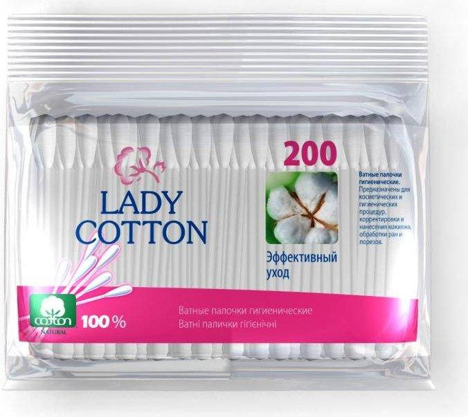 

Ватні палички Lady Cotton п/е 200 шт