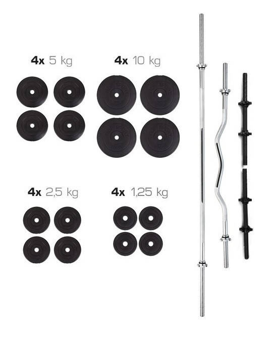 

ШТАНГА + ГАНТЕЛИ НАБОР 91 КГ, НАБІР ГАНТЕЛЕЙ ІЗ ШТАНГОЮ 91 КГ, ПРЯМИЙ ГРИФ+КРИВИЙ ГРИФ+ГАНТЕЛІ 91 КГ, Черный