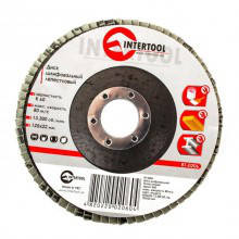 

Диск шлифовальный лепестковый 125x22 мм зерно K60 INTERTOOL BT-0206