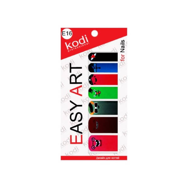 

Наклейки для дизайна ногтей Kodi Professional Easy Art E16