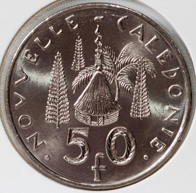 

Монета Французкой Новой Каледонии 50 франков 2009 г