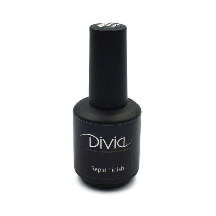 

Верхнє покриття для гель-лаку без липкого шару Divia Rapid Finish Di1054, 15ml