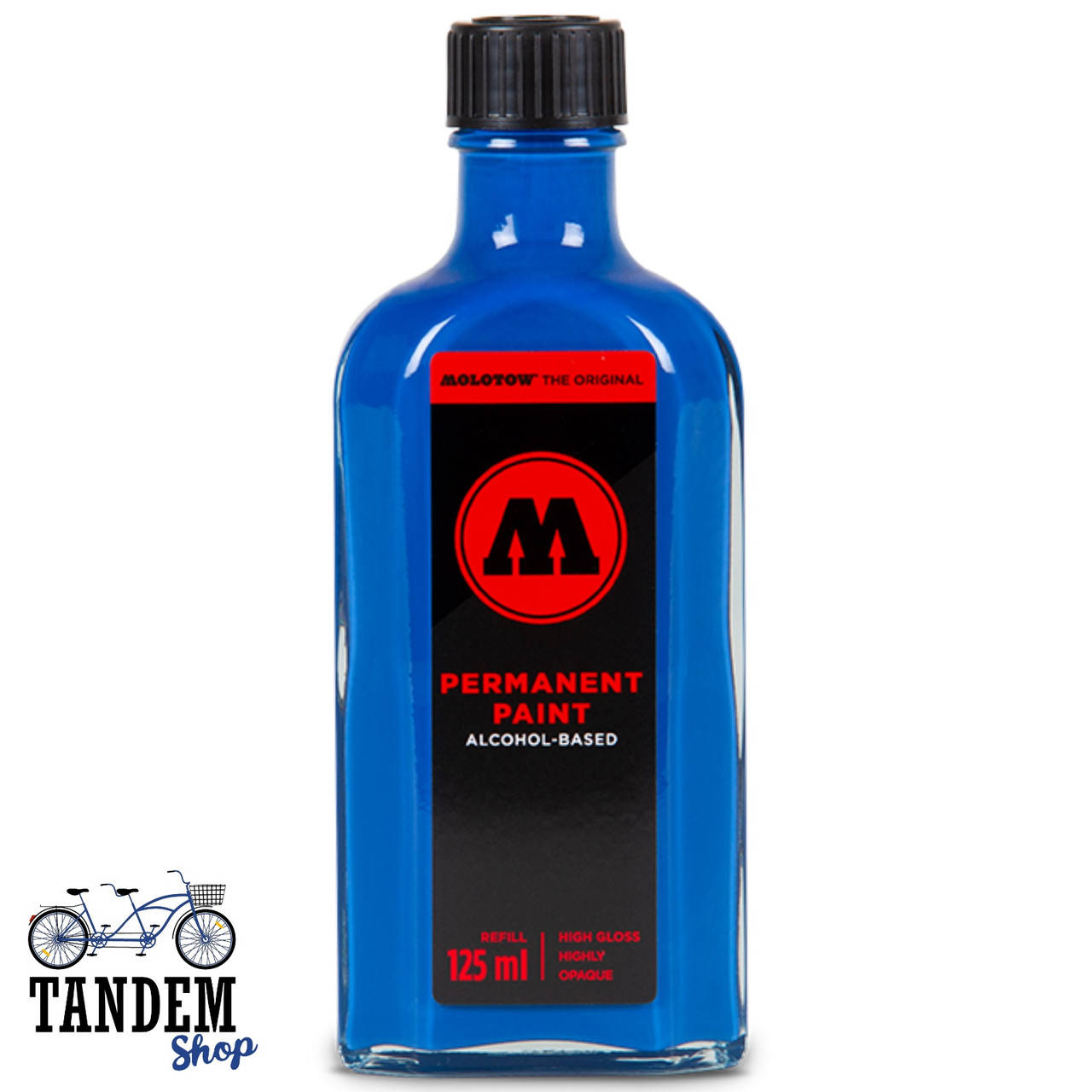 

Заправка для маркеров спиртовая Molotow Permament, 125 мл Signal Black, Черный