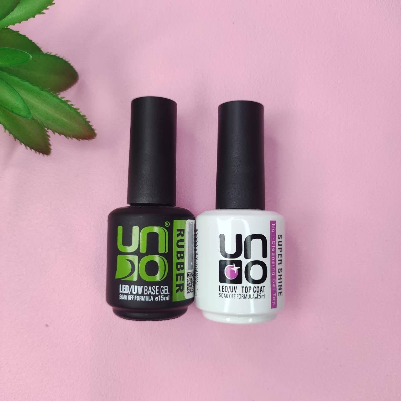 

2в1 База + Топ UNO Rubber Base Strong 15ml + Top UNO Super Shine 15ml
