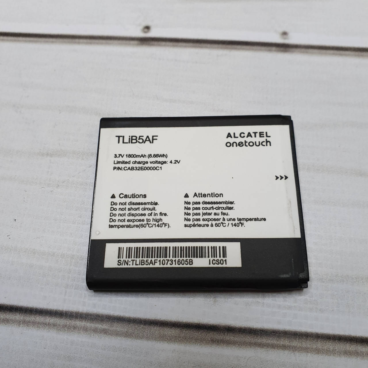 

Аккумулятор (Батарея) Alcatel TLiB5AF 1800 mAh Ardesia 997D