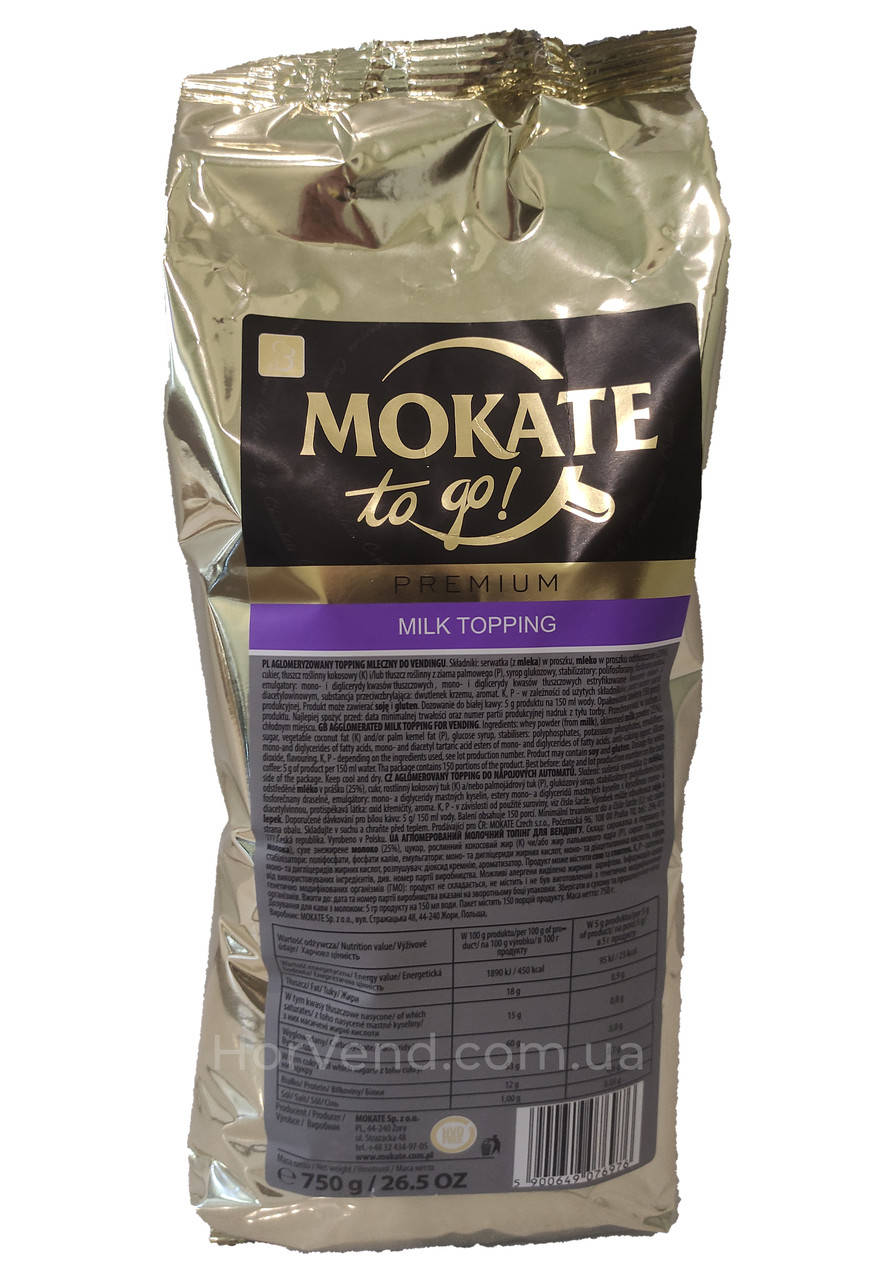 

Сухие сливки Mokate Topping Premium 750 г × 10 упаковок Польша