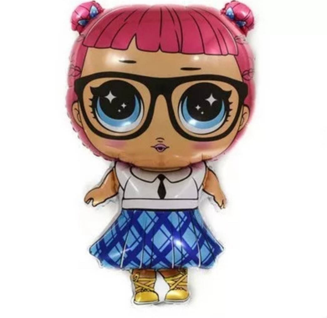 

Шар фольгированный фигурный LOL ШКОЛЬНИЦА ( 76 см ), Разные цвета