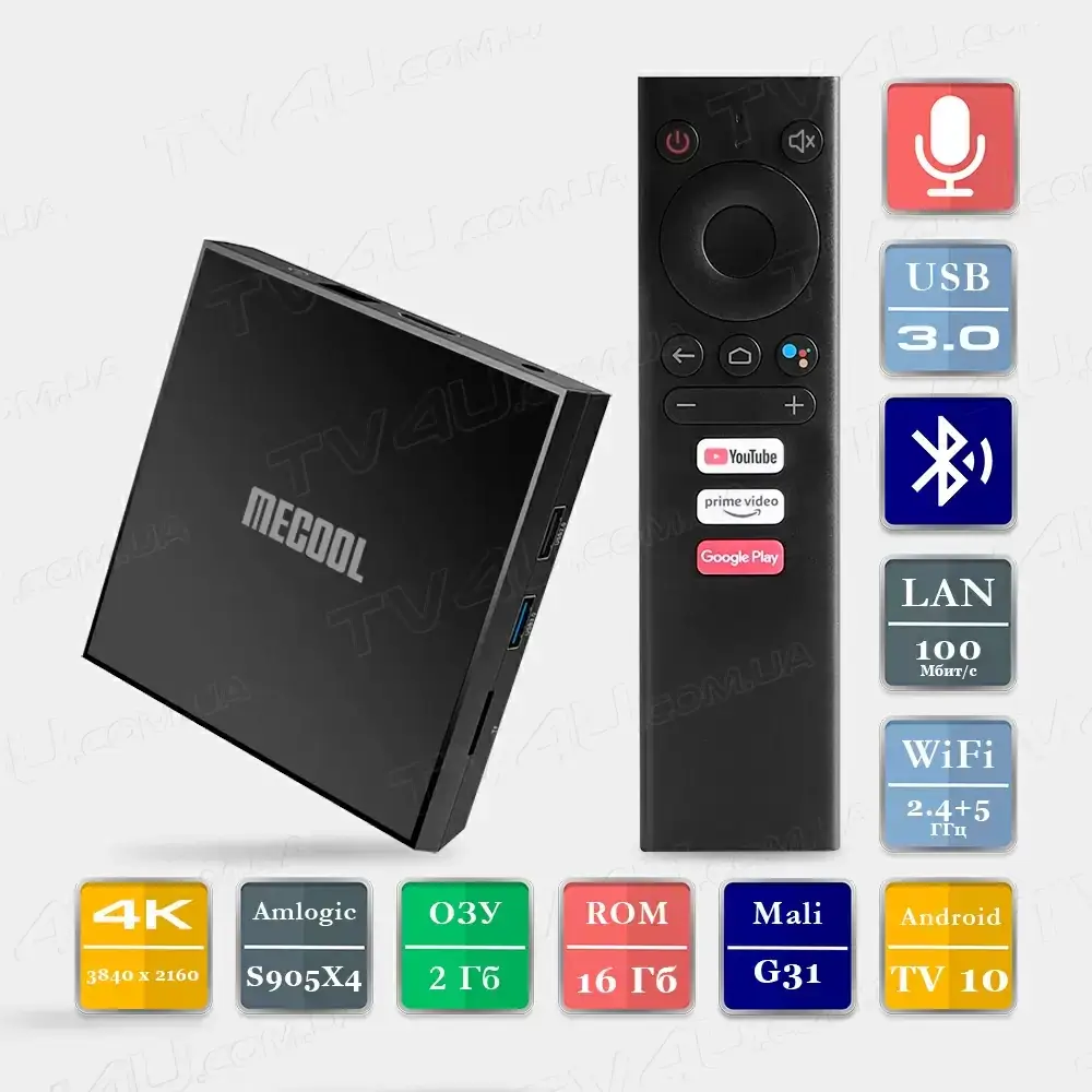

Смарт ТВ приставка Mecool KM6 Classic 2/16 Гб Android TV Smart Box Андроид