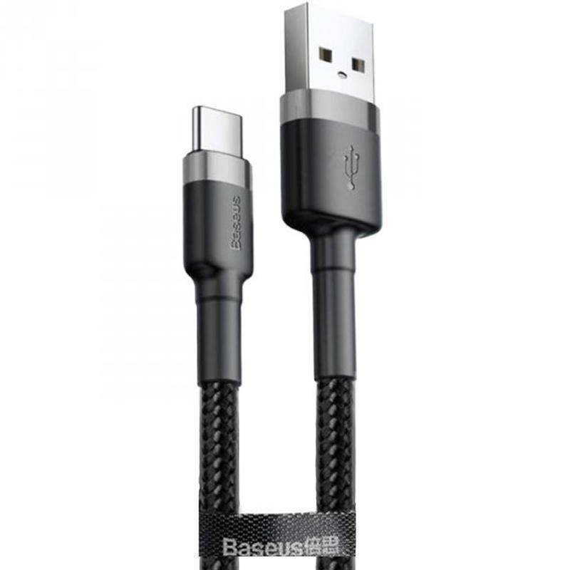 

Кабель Baseus Cafule USB Type-C USB 3 A 0,5m CATKLF-AG1, Черный