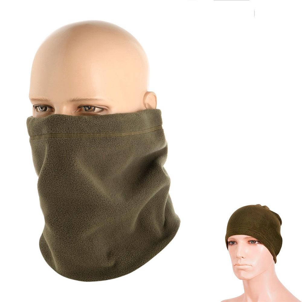 

Зимний теплый хомут бафф Черный / Флисовая шапка, унисекс Зеленый