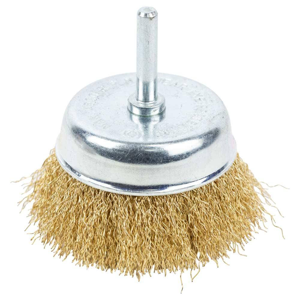 

Щетка проволочная чашеобразная Ø75мм хвостовик Ø6мм (латунированная) GRAD (9034075)