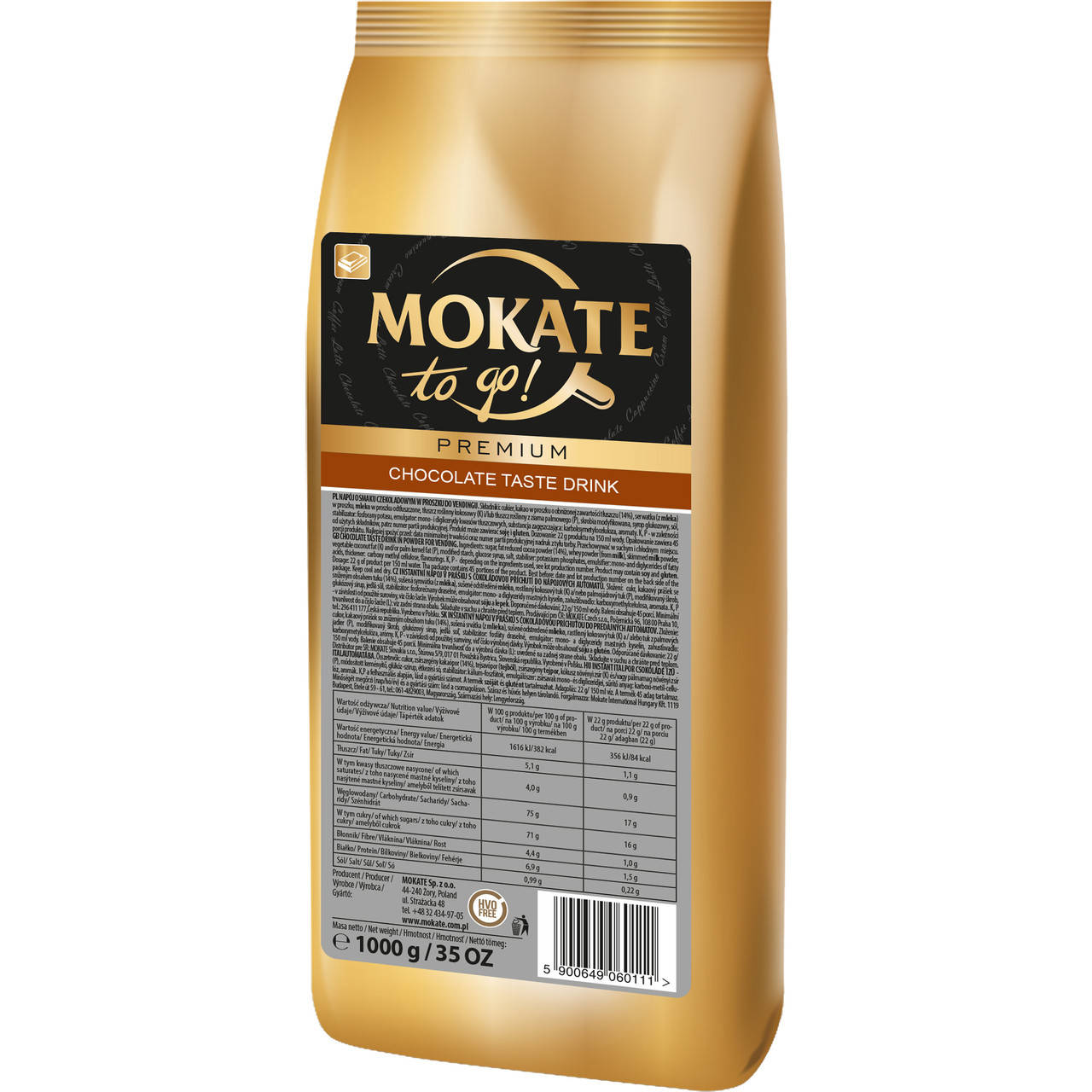 

Горячий шоколад MOKATE PREMIUM 14%, Польша, 1кг
