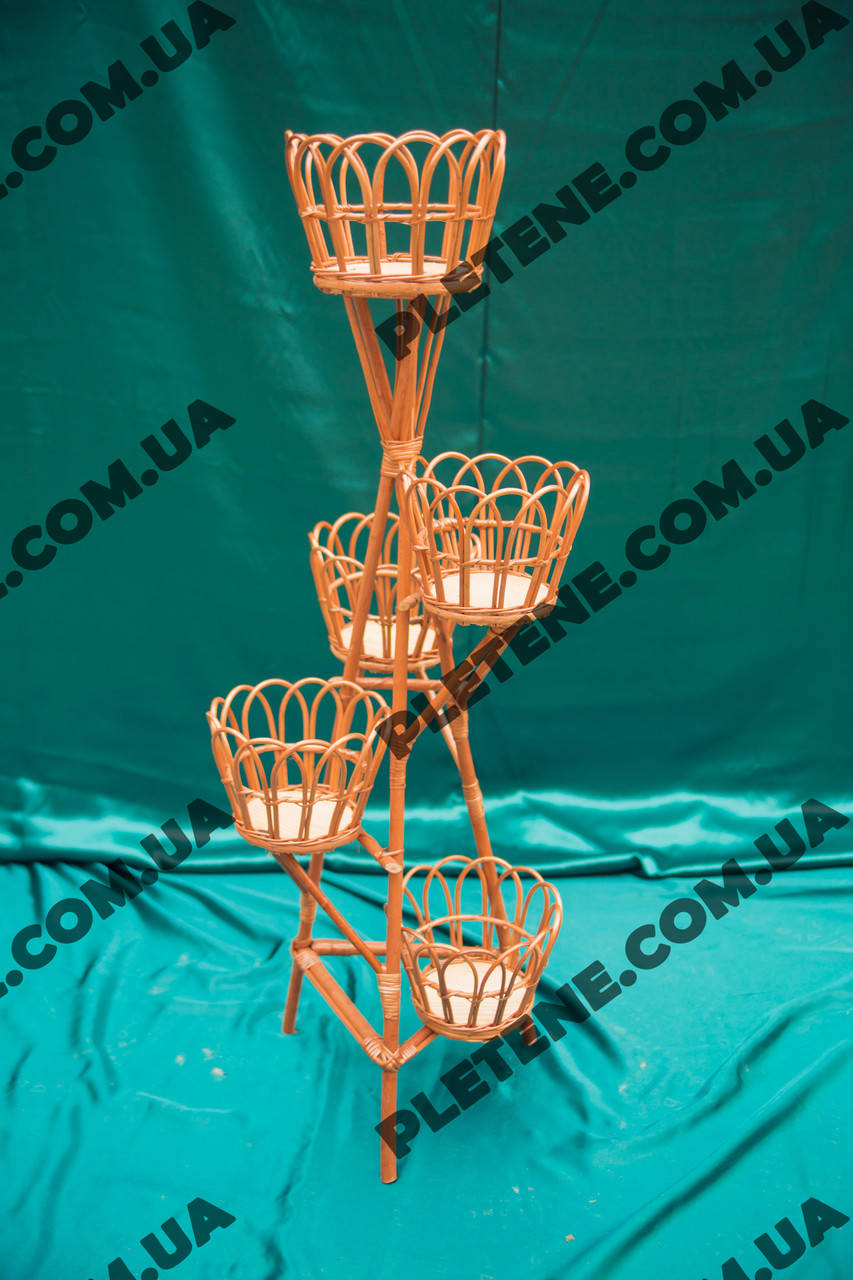 

Декоративный цветочник для 5-ти горшков, Коричневый