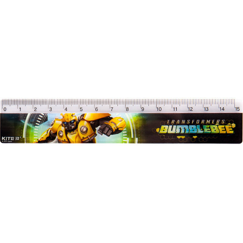 

Линейка пластиковая Kite Transformers BumbleBee Movie TF19-090