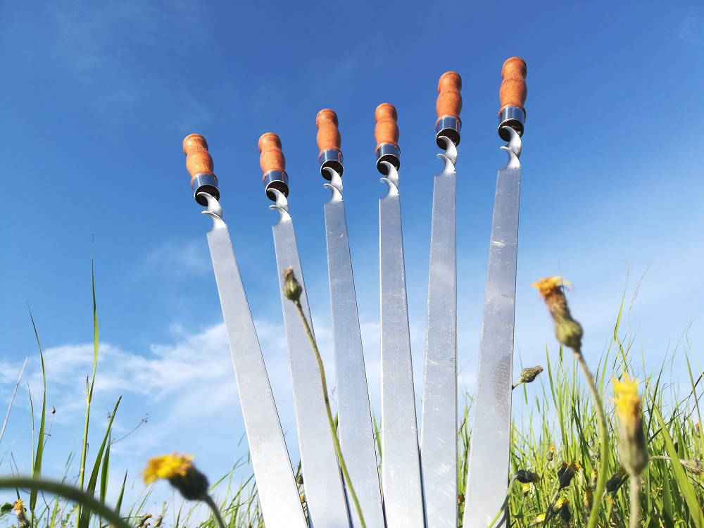 

Набор 6 шампуров для люля-кебаб "Lux" (720х20х2.5 мм)