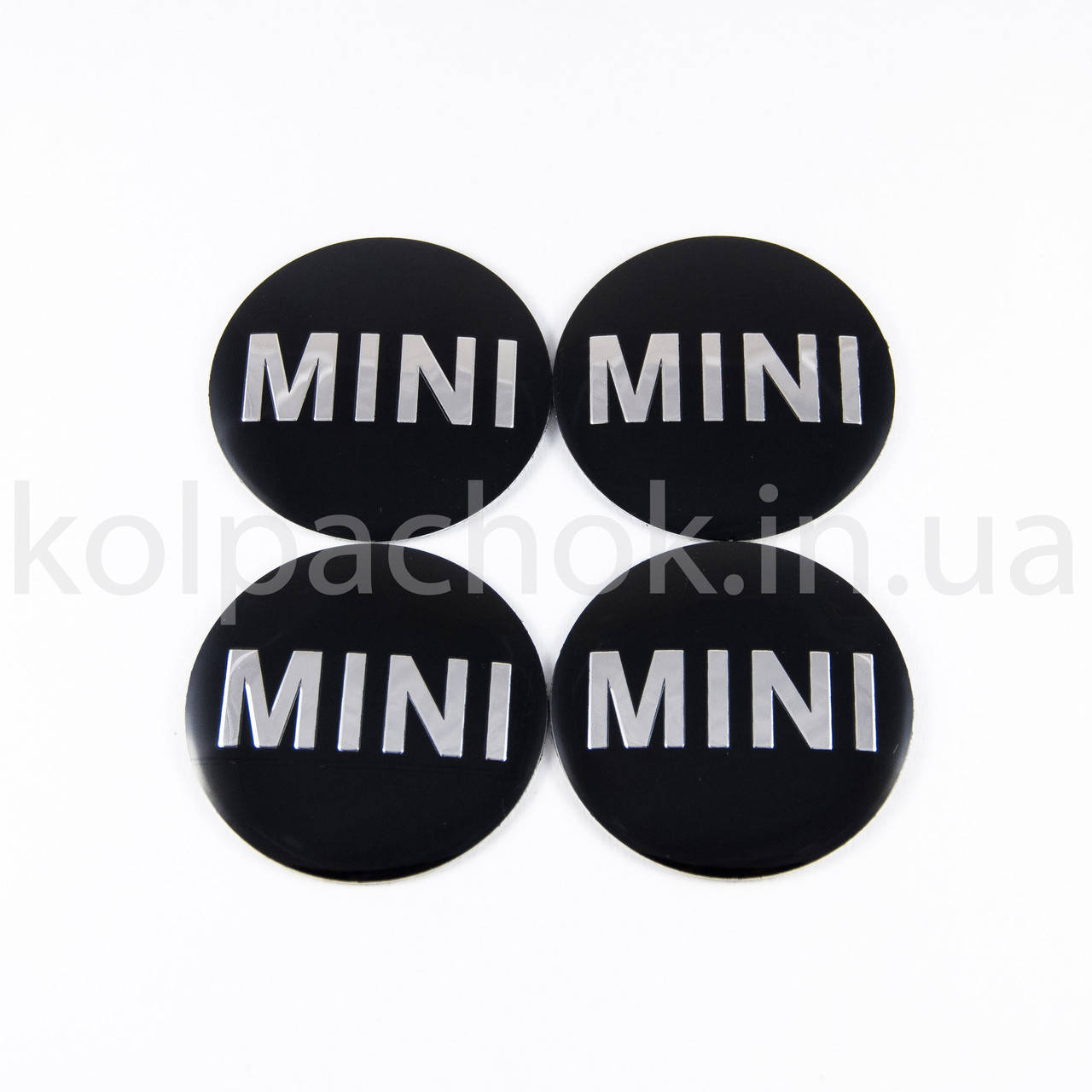 

Наклейки для колпачков на диски MINI черные (56мм), Черный