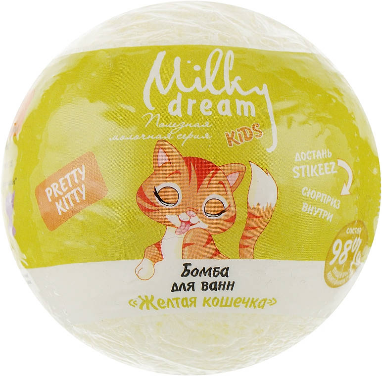 

Milky Dream Бомба для ванной kids "Желтая кошечка"100 г.