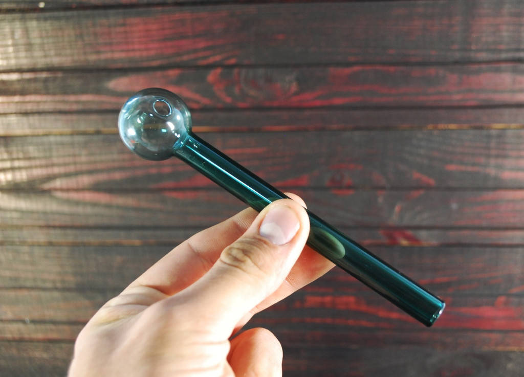 

Стеклянная трубка для курения Oil Long Light Green