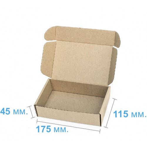 

Коробка подарочная самосборная 175 х 115 х 45, бурая, коробка для почты, коробка для упаковки 17.5*11.5*4.5